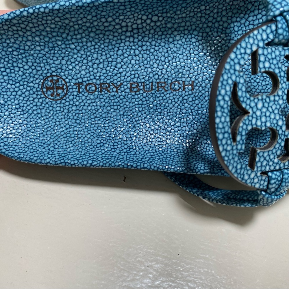 Tory Burch Miller Cloud Stingray Printed Leather Style 90568 Size 8.5 - Picture 3 of 5